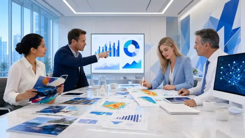 Empresa comparando estrategias de marketing tradicional y marketing digital para elegir la mejor opción