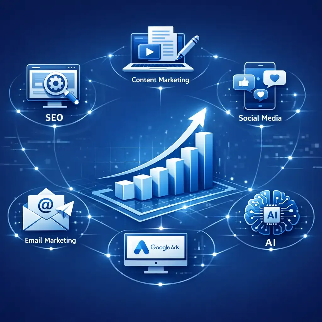 Principales tipos de marketing digital utilizados por empresas modernas
