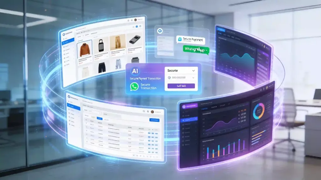 Ecommerce con IA para tienda online conectado con WhatsApp, pagos seguros y dashboard de ventas