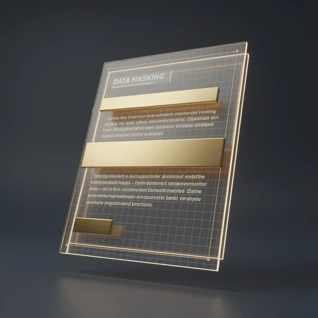 Gráfico digital que ilustra la anonimización de datos mediante el bloqueo de información sensible en un documento.