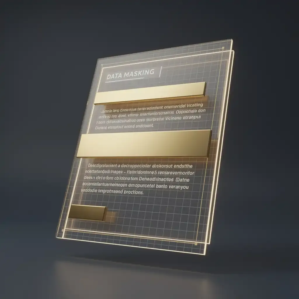 Gráfico digital que ilustra la anonimización de datos mediante el bloqueo de información sensible en un documento.