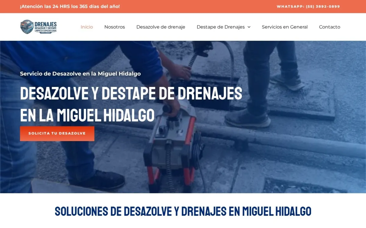 Imagen del proyecto Destape de Drenajes en Miguel Hidalgo